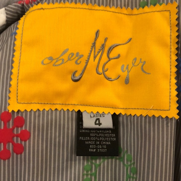 Obermeyer Niki Ski Jacket White & Rainbow Sz 4 - Picture 8 of 8